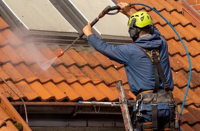 Démoussage et hydrofuge de toiture à Buziet